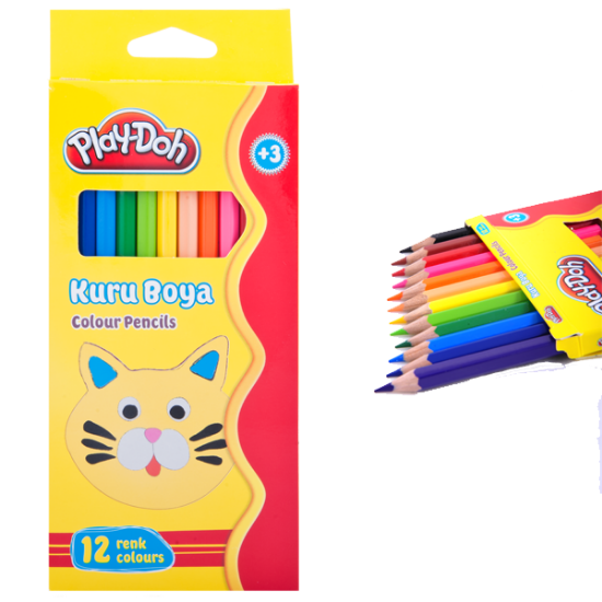 Play-Doh Kuru Boya Tam Boy 12 Renk PLAY-KU001 resmi