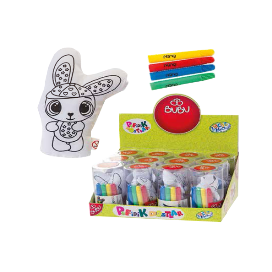 Bu-Bu Keçeli Kalem Pufidik Dostlar 4 Adet BUBU00068 resmi