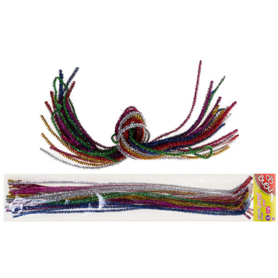 Bu-Bu Şönil Simli 50 CM 7 Renk 25 Lİ BU-BU00107 resmi