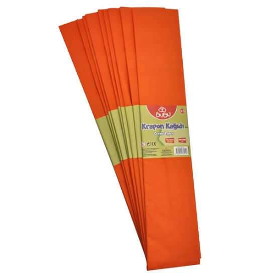 Bu-Bu Krapon Kağıdı 10 LU Turuncu BUBU-KR0010 resmi