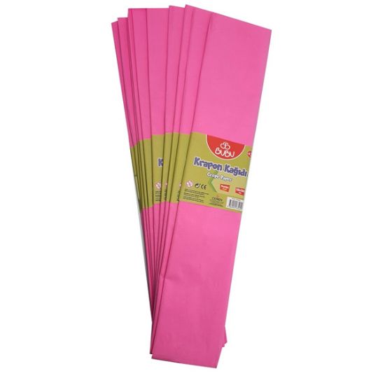 Bu-Bu Krapon Kağıdı 10 LU Pembe BUBU-KR0007 resmi