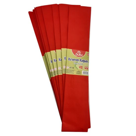 Bu-Bu Krapon Kağıdı 10 LU Kırmızı BUBU-KR0004 resmi