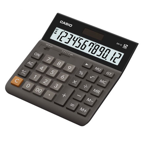 Casio Hesap Makinesi Masa Üstü 12 Hane DH-12 BK resmi