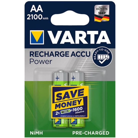 Varta Şarjlı Kalem Pil (AA) 2100 MAH 1.2 V 2 Lİ resmi