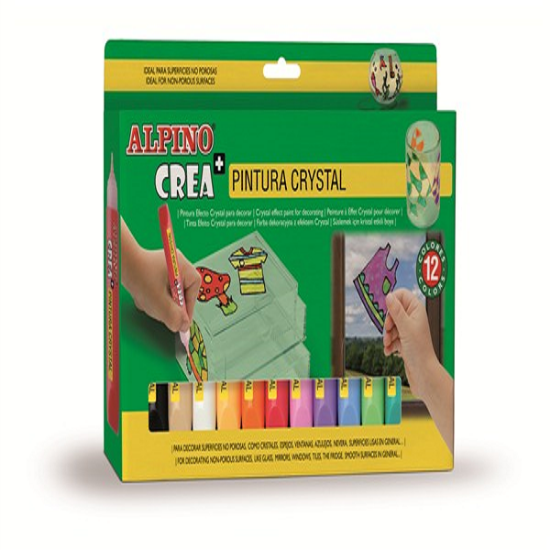 Alpino Cam Boyası Silinebilir 10.5 ML 12 Renk DE000028 resmi