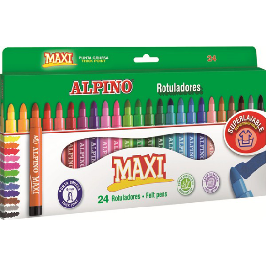 Alpino Keçeli Boya Kalemi Maxi 24 LÜ AR000007 resmi