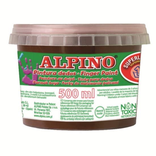 Alpino Parmak Boyası Yıkanabilir 500 ML Kahverengi DD011075 resmi