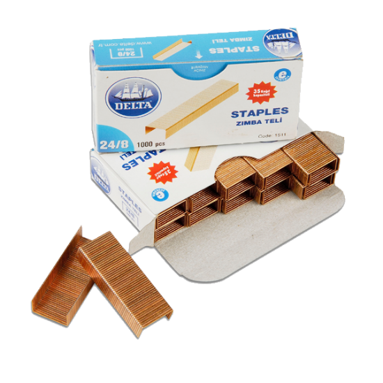 Delta Zımba Teli 1000 Lİ 35 Syf 24/8 Sarı 1521 (10 Adet) resmi