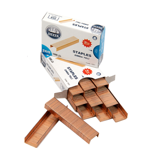 Delta Zımba Teli 1000 Lİ 24/6 Sarı 1551 (10 Adet) resmi