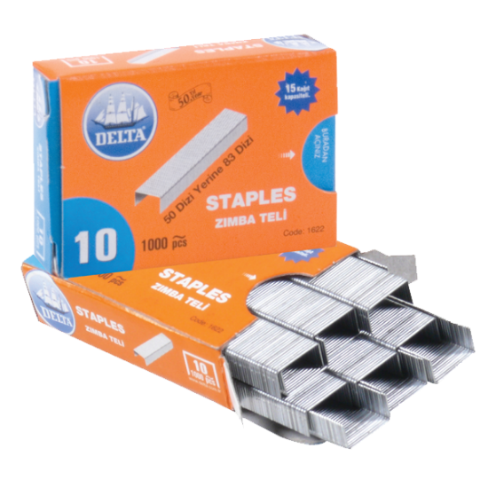 Delta Zımba Teli 1000 Lİ No:10 Beyaz 1622 (10 Adet) resmi