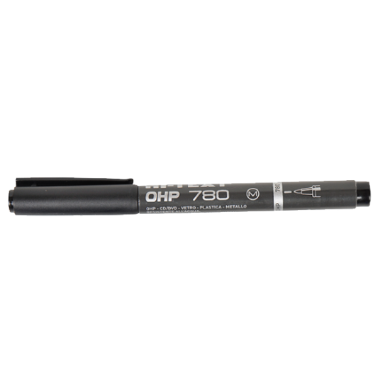 Hi-Text Asetat Kalemi Permanent M Seri Siyah 780 (1 Adet) resmi