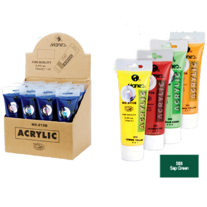 Maries Akrilik Boya 75 ML Sap Yeşil 815B-568 resmi