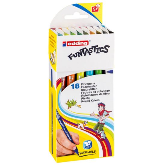 Edding Keçeli Kalem İnce funtastics 15 18 Lİ 4-15-18 resmi
