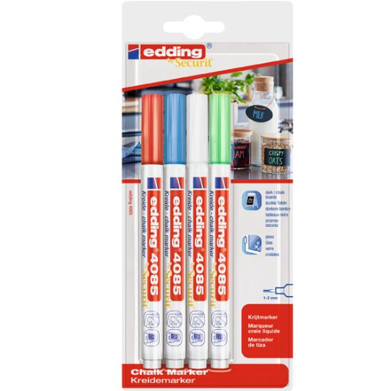 Edding Cam Kalemi 1-2 MM 4 LÜ Blister 4085 resmi