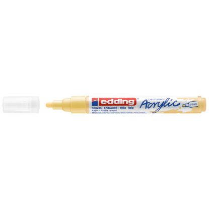 Edding Markör Akrilik Orta Uçlu 2-3 MM Pastel Sarı 915 5100 (10 Adet) resmi