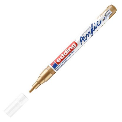 Edding Markör Akrilik İnce Uçlu 1-2 MM Altın 924 5300 (10 Adet) resmi