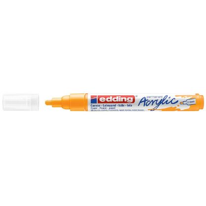 Edding Markör Akrilik Orta Uçlu 2-3 MM Güneş Sarısı 906 5100 (10 Adet) resmi