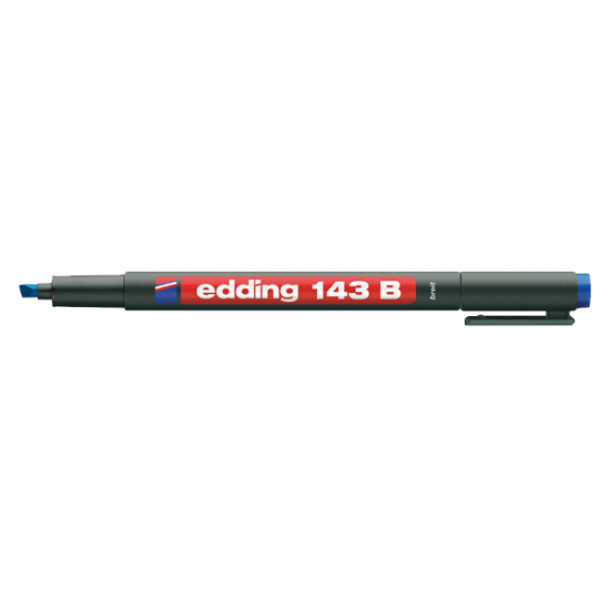 Edding Asetat Kalemi Permanent B Seri 1-3 MM Mavi 143 B (10 Adet) resmi