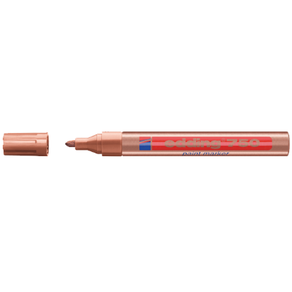 Edding Markör Dekor Boya Yuvarlak Uçlu 2-4 MM Bakır 750 (10 Adet) resmi