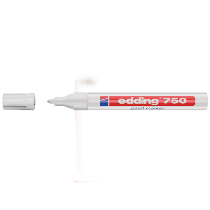 Edding Markör Dekor Boya Yuvarlak Uçlu 2-4 MM Beyaz 750 (10 Adet) resmi