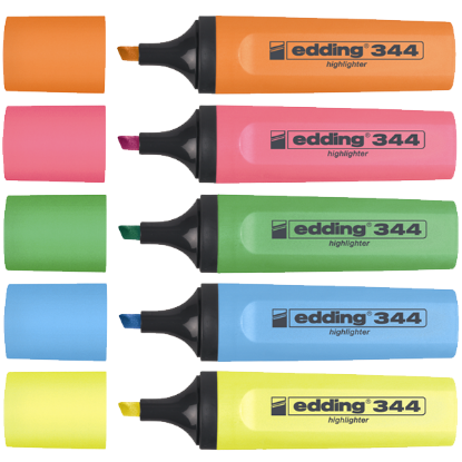 Edding Fosforlu Kalem Karışık Renk 5 Lİ 344 resmi