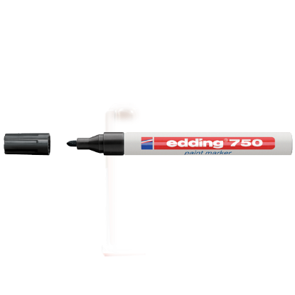 Edding Markör Dekor Boya Yuvarlak Uçlu 2-4 MM Siyah 750 (10 Adet) resmi