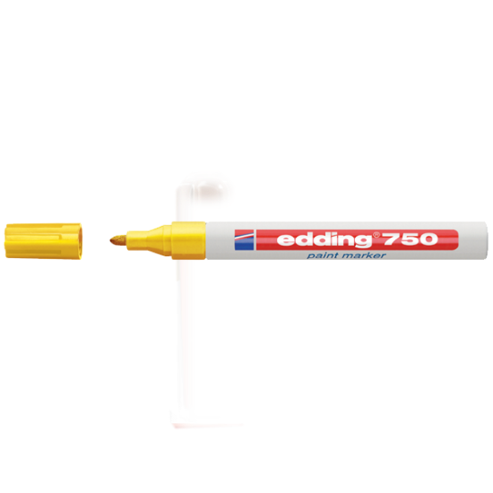 Edding Markör Dekor Boya Yuvarlak Uçlu 2-4 MM Sarı 750 (10 Adet) resmi