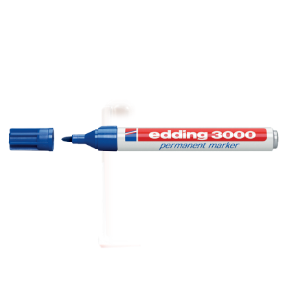 Edding Markör Permanent Yuvarlak Uçlu 1.5-3 MM Mavi 3000 (10 Adet) resmi