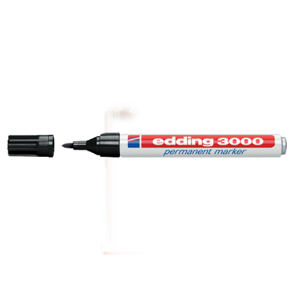 Edding Markör Permanent Yuvarlak Uçlu 1.5-3 MM Siyah 3000 (10 Adet) resmi