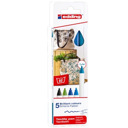 Edding Kumaş Boyama Kalemi Cool 5 Lİ 4500 /5S resmi