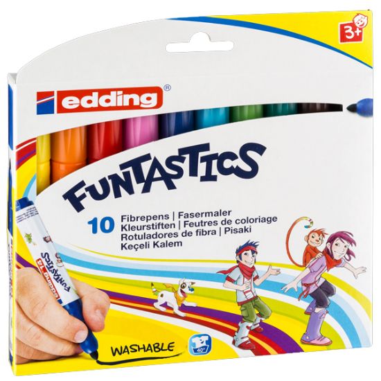 Edding Keçeli Kalem Kalın Funtastıcs 10 LU Set ED14K1099 resmi
