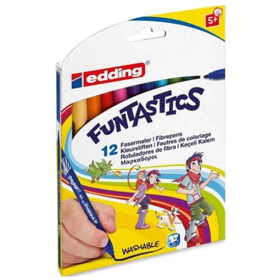 Edding Keçeli Kalem İnce Funtastıcs 12 Li Set 4-15-12 resmi