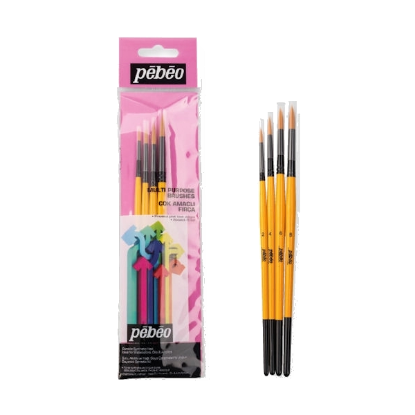 Pebeo Fırça Seti Sulu Boya No:1-3-5-7 4 LÜ SET-1 resmi
