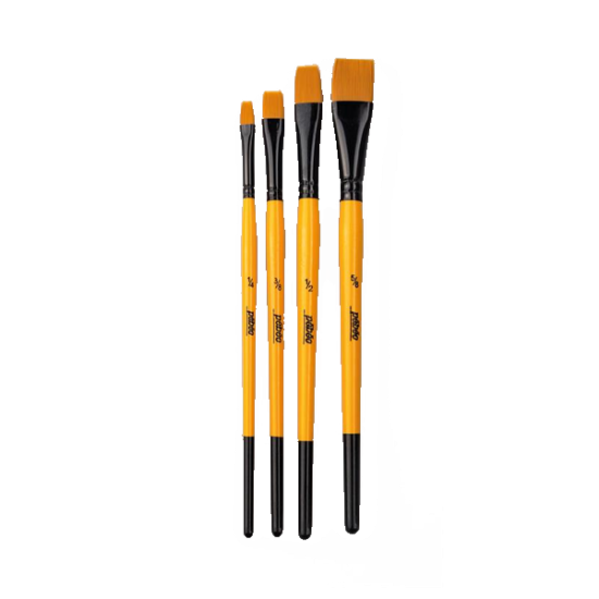 Pebeo Fırça Seti Düz Kesik No:1/4-3/8-1/2-5/8 4 LÜ SET-10 resmi