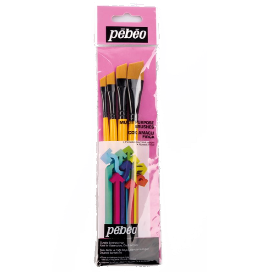 Pebeo Fırça Seti Angular No:1/4-3/8-1/2-5/8 4 LÜ SET-9 resmi