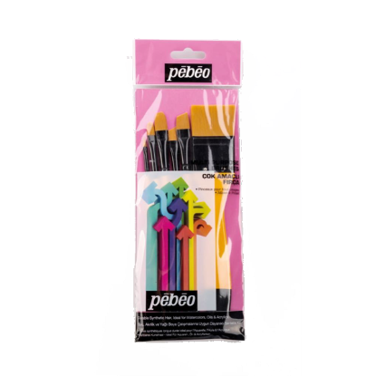 Pebeo Fırça Seti Düz Kesik-Angular-Zemin 6 LI SET-8 resmi