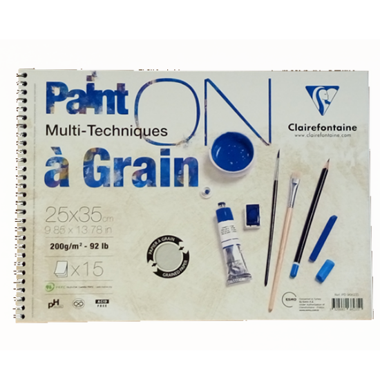Claırefontaıne Resim Defteri Paınt-On A Graın Çizim Blok 15 YP 25x35 CM 200 GR PD966235 (6 Adet) resmi