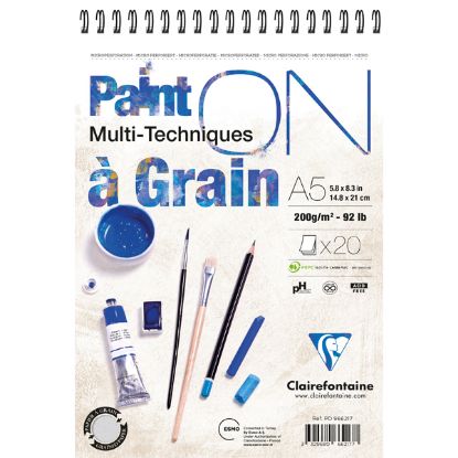 Claırefontaıne Paınt-on A Graın A5 CM Çizim Blok 200 GR 20 YP resmi