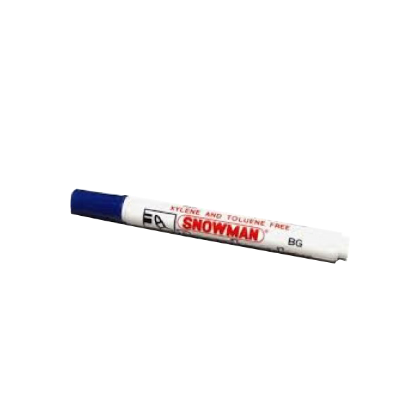 Snowman Tahta Kalemi Yuvarlak Uçlu Mavi BG-12 (12 Adet) resmi