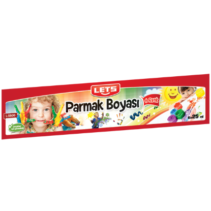 Lets Parmak Boyası 25 ML 6 LI L-5500 resmi
