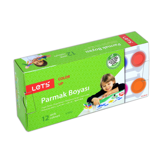 Lets Parmak Boyası 25 ML 12 Renk L-5512 resmi