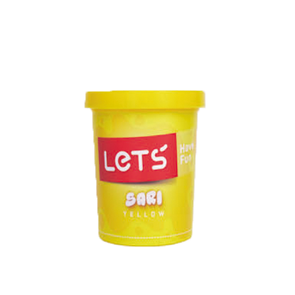 Lets Oyun Hamuru Tek Renk 150 GR Sarı L8340-1 resmi