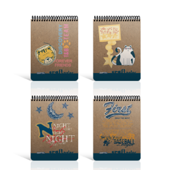 Gıpta Bloknot Craft Spiralli Sert Kapak Kareli 100 YP A5 1786 resmi