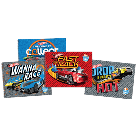 Gıpta Resim Defteri Spiralli 15 YP 17x24 Hot Wheels 5436 (12 Adet) resmi