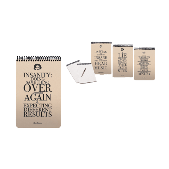 Gıpta Bloknot Typo Spiralli Sert Kapak Çizgili 100 YP A4 2730 resmi