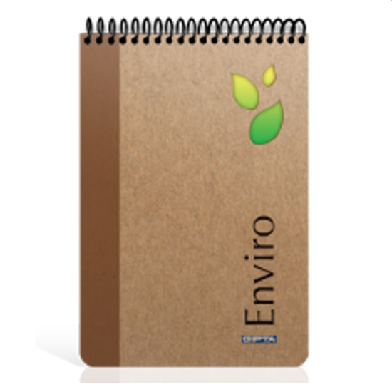 Gıpta Bloknot Enviro Spiralli Sert Kapak Kareli 100 YP A4 2346 resmi