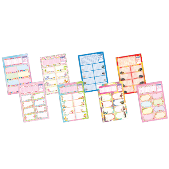 Gıpta Okul Etiketi Ders Programlı 3 LÜ 3-2548000-2101 (1 Adet) resmi