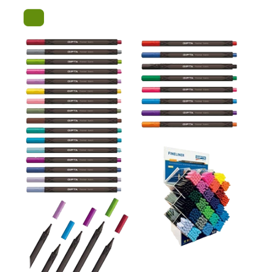 Gıpta Fineliner 0.4 MM Üçgen Yeşil K600017 (12 Adet) resmi