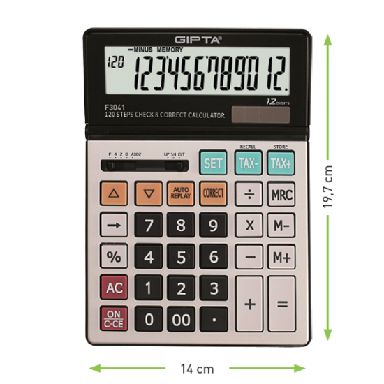 Gıpta Hesap Makinesi Masa Üstü 12 Hane F3041 resmi
