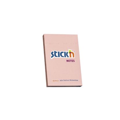 Hopax Stıckn Yapışkanlı Not Kağıdı 100 YP 76x51 Pastel Pembe HE21145 (12 Adet) resmi
